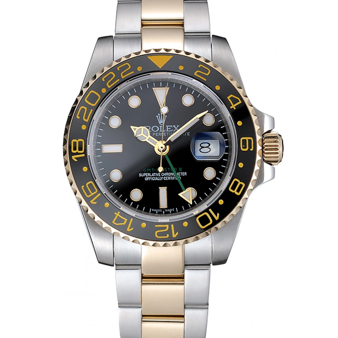 Best AAA Replica Sites Black Rolex 80295 Bezel Black GMT Dial Swiss Master 0823